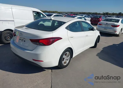 2014 Hyundai Elantra Se из США, поврежденный, VIN 5NPDH4AEXEH461552